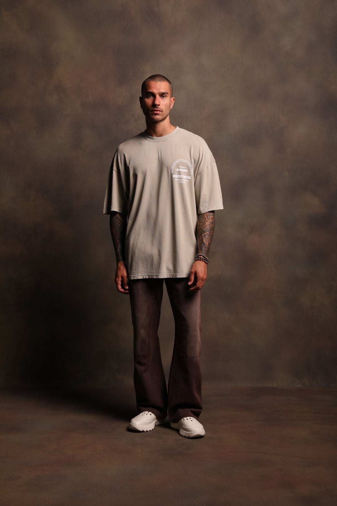 Wolf Head Hoffa Flare Pants in Darc Mojave Brown