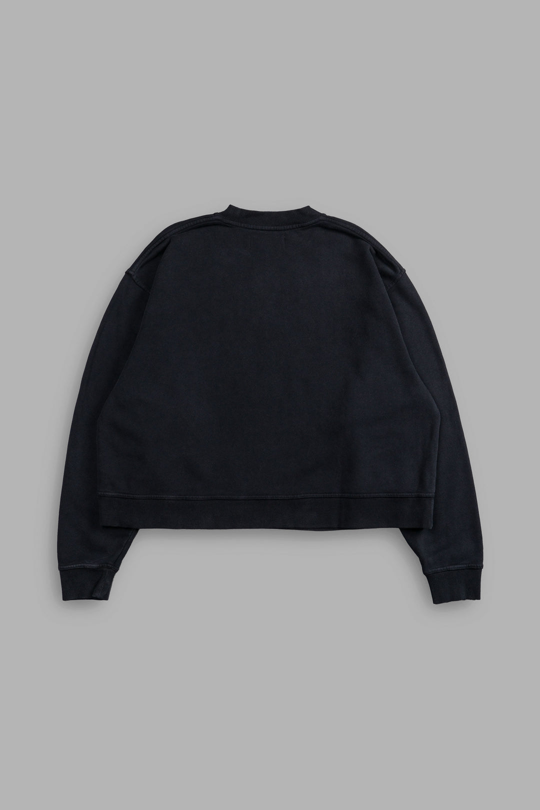 Forged "Box Cut" London Crewneck in Black