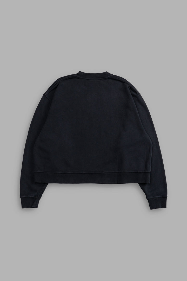 Forged "Box Cut" London Crewneck in Black