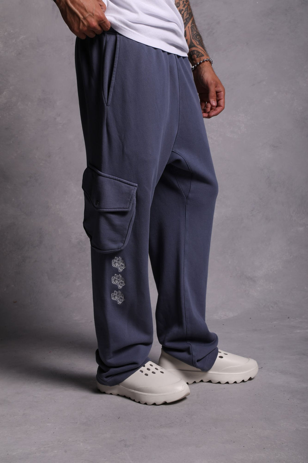 Cerberus Bigelow Cargo Sweat Pants in Norse Blue