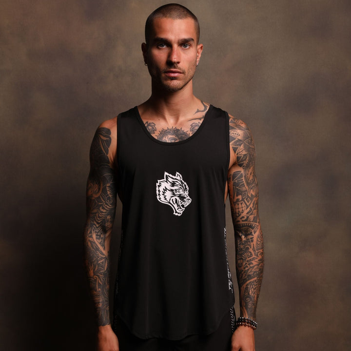 Our Tale "Dry Wolf" (Drop) Tank in Black
