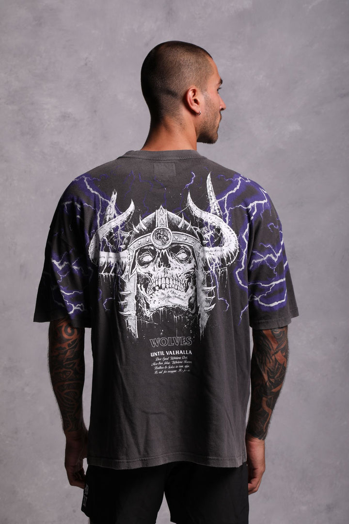 Above Us "Premium Vintage" Oversized Tee in Wolf Gray
