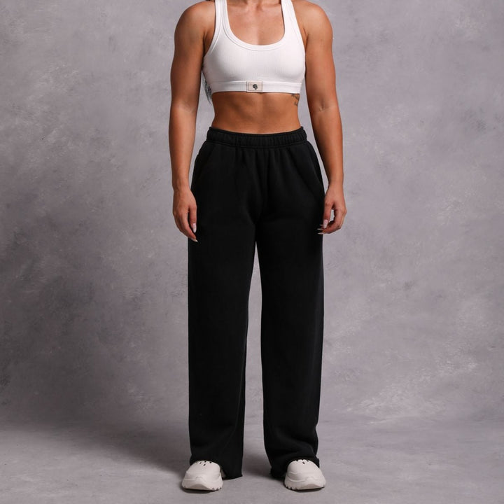 Dual She Big Cozy Sweats in Black