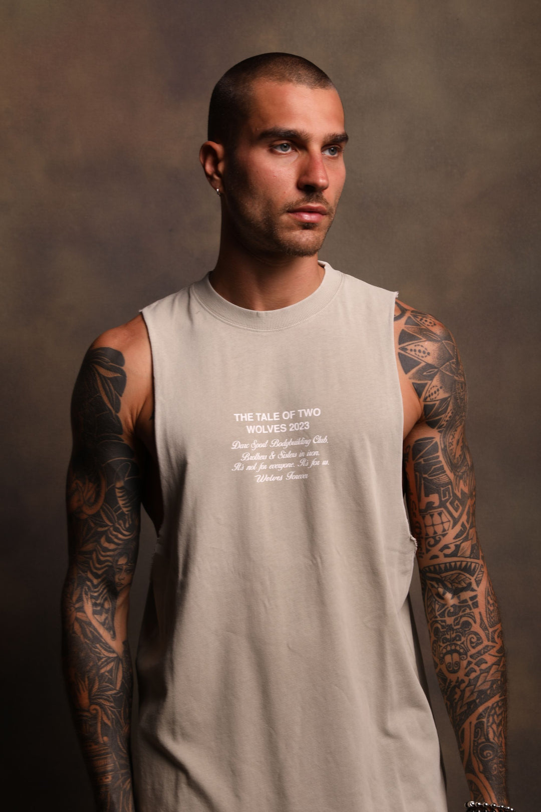 Balance "Tommy" Muscle Tee in Cactus Gray