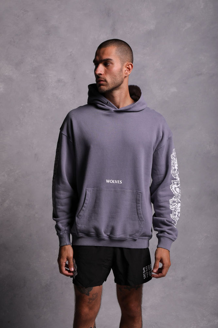 Covered "Vintage Cornell" Hoodie in Norse Purple