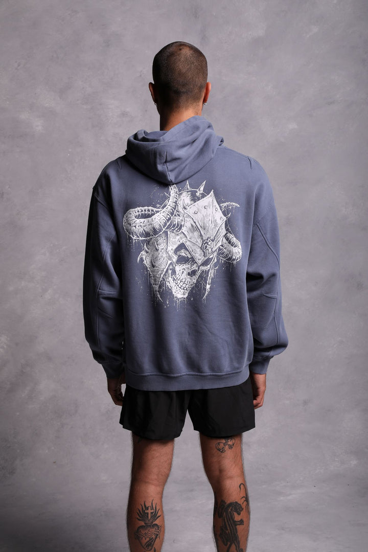 House Of Wolves "Vintage Cornell" Hoodie in Norse Blue