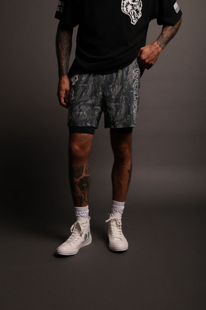 Try Us Compression Shorts in Norse Camo