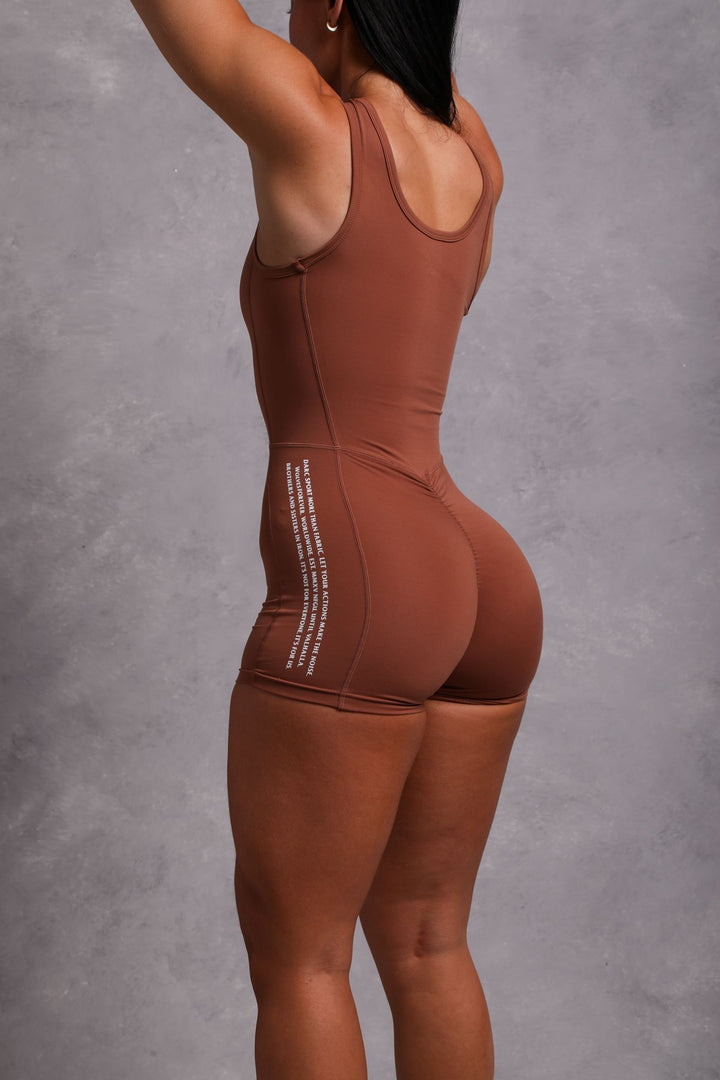 Cerberus Sofia "Energy" Bodysuit in Norse Brown