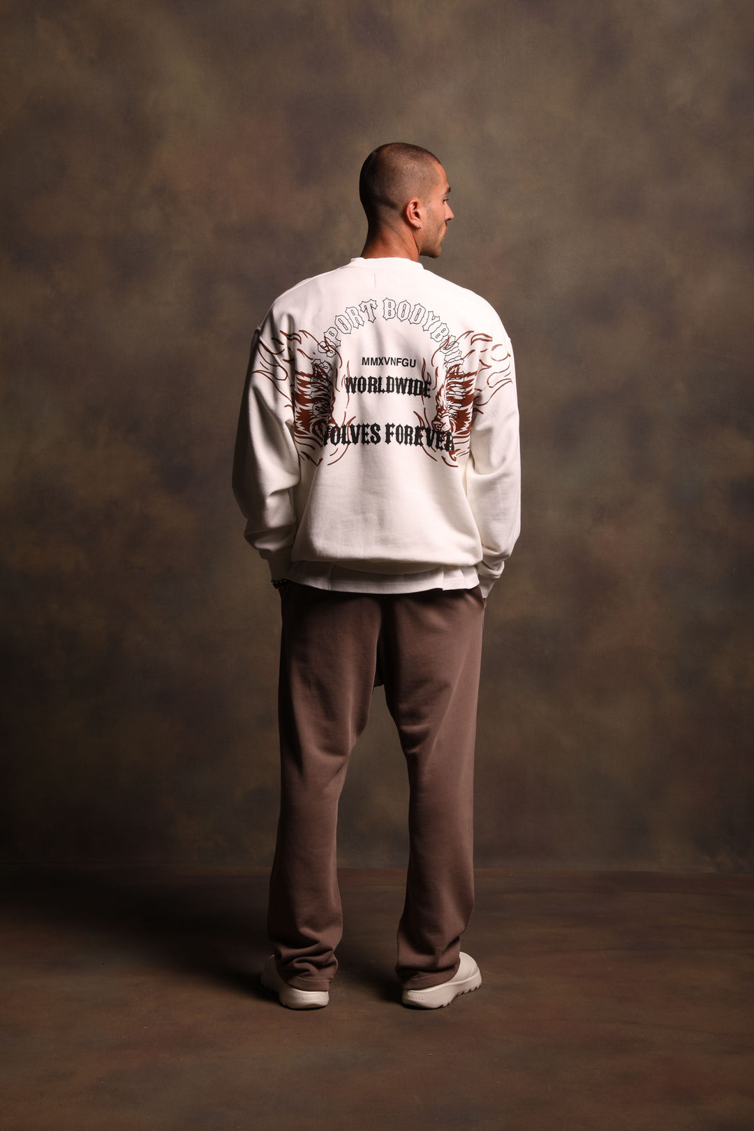The One You Feed "Vintage London" Crewneck in Cream