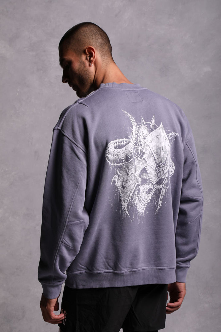 House Of Wolves "Vintage Cornell" Crewneck in Norse Purple