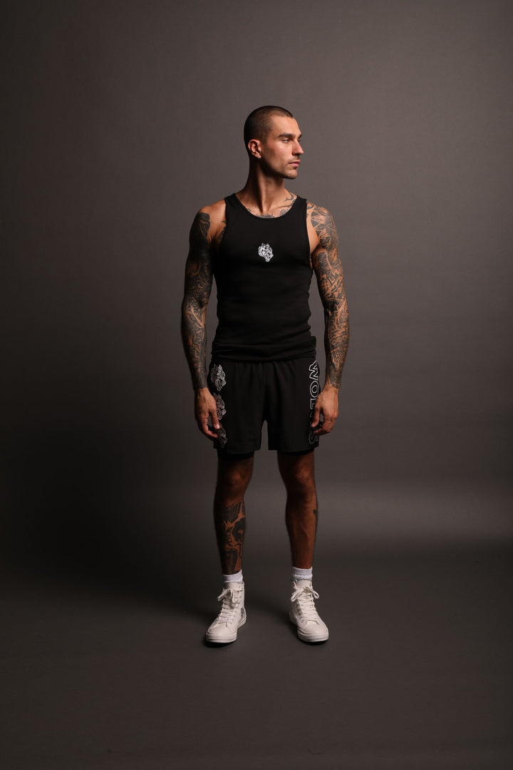 Rep "Ribbed" Tank in Black