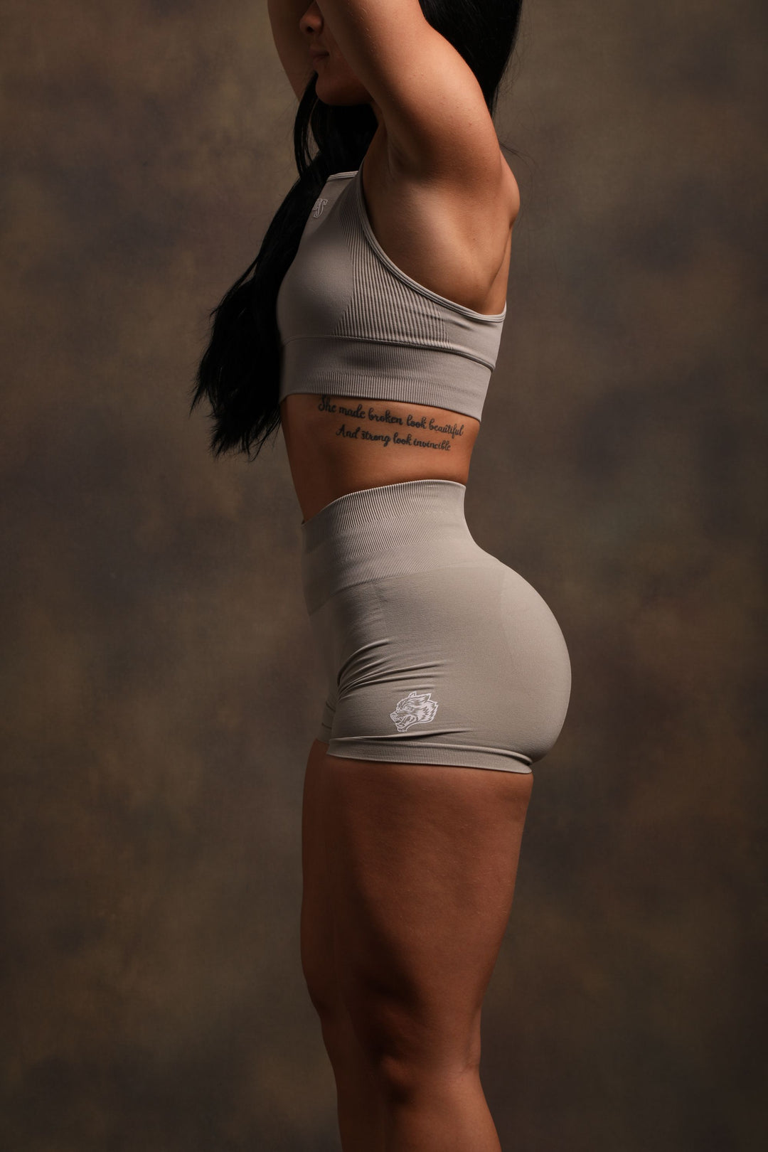 Wolves Forever Everson Seamless "Sierra" Shorts in Cactus Gray