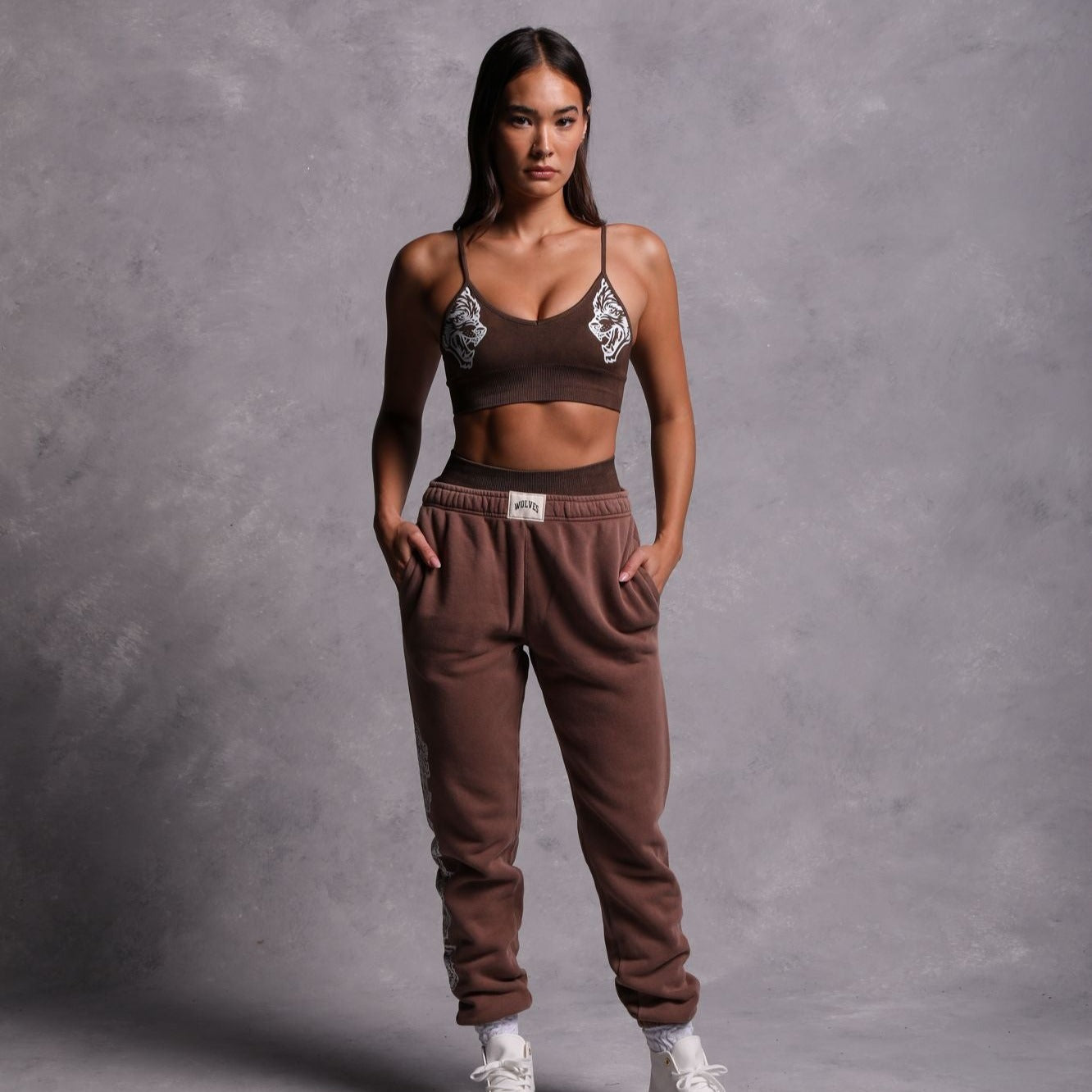 Covered She Post Lounge Sweats in Norse Brown