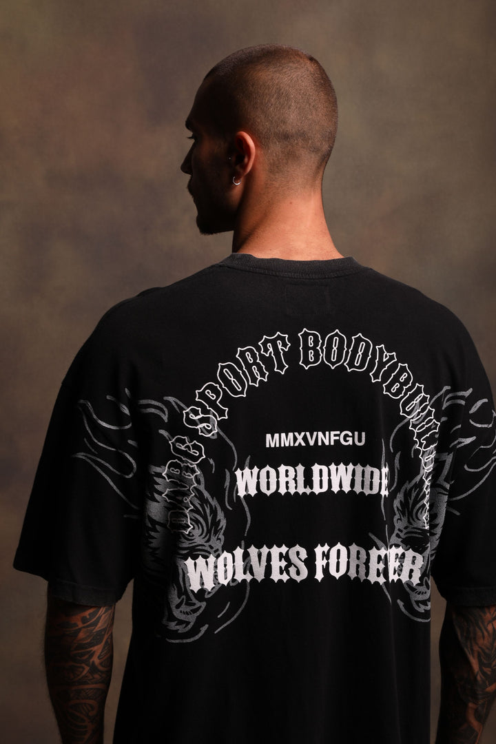 The One You Feed "Premium Vintage" Oversized Tee in Black