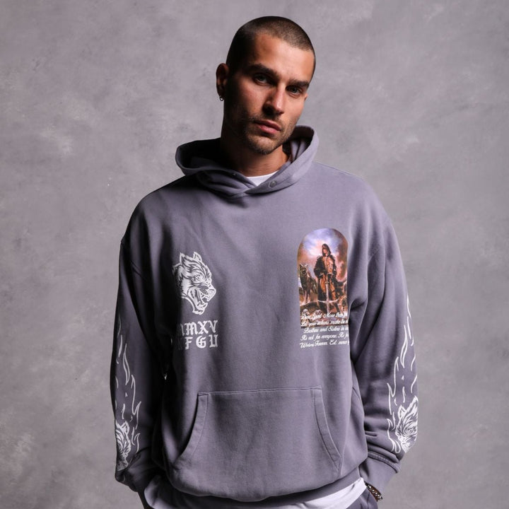 Still Standing "Vintage Pierce" Hoodie in Norse Purple