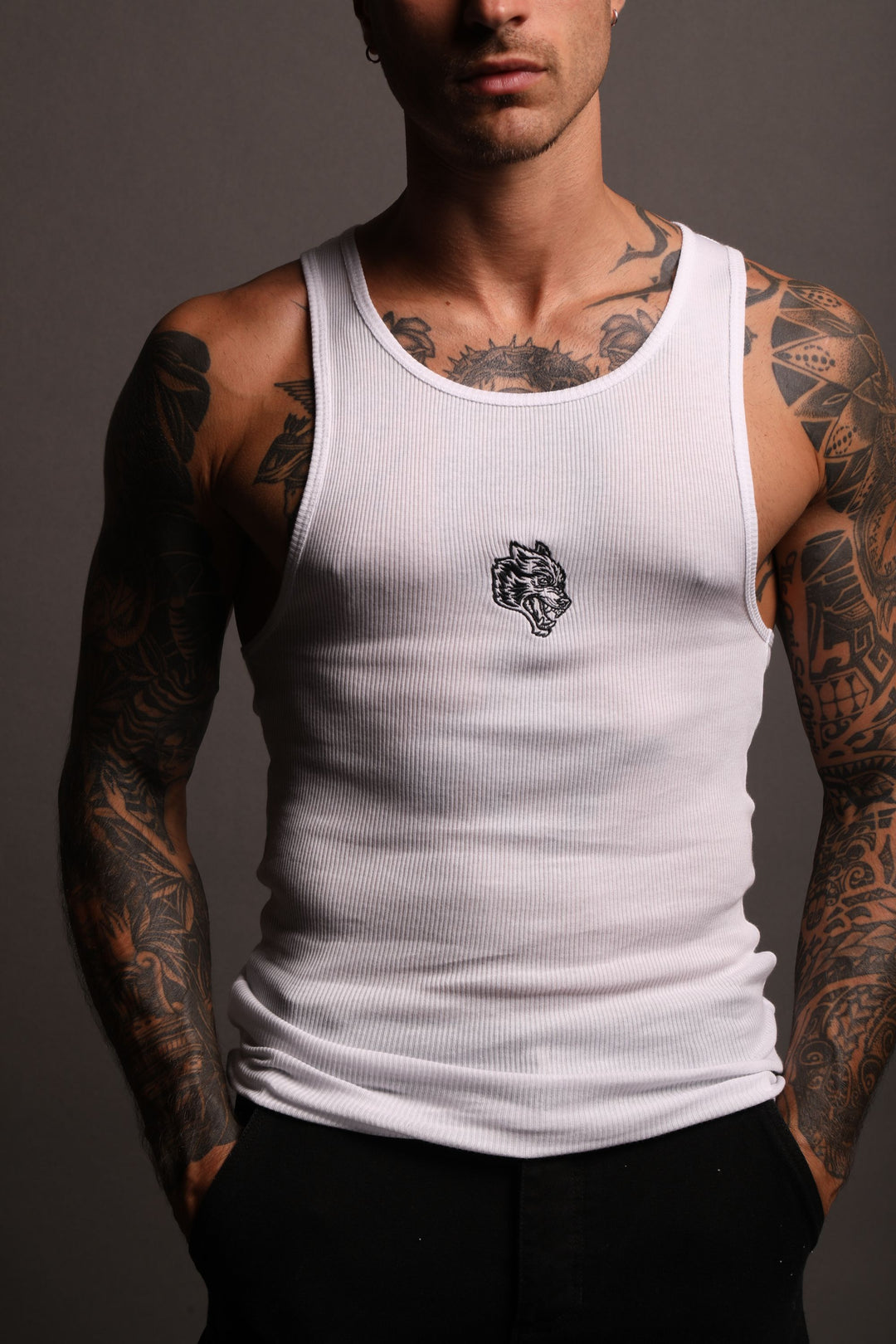 Rep "Ribbed" Tank in White