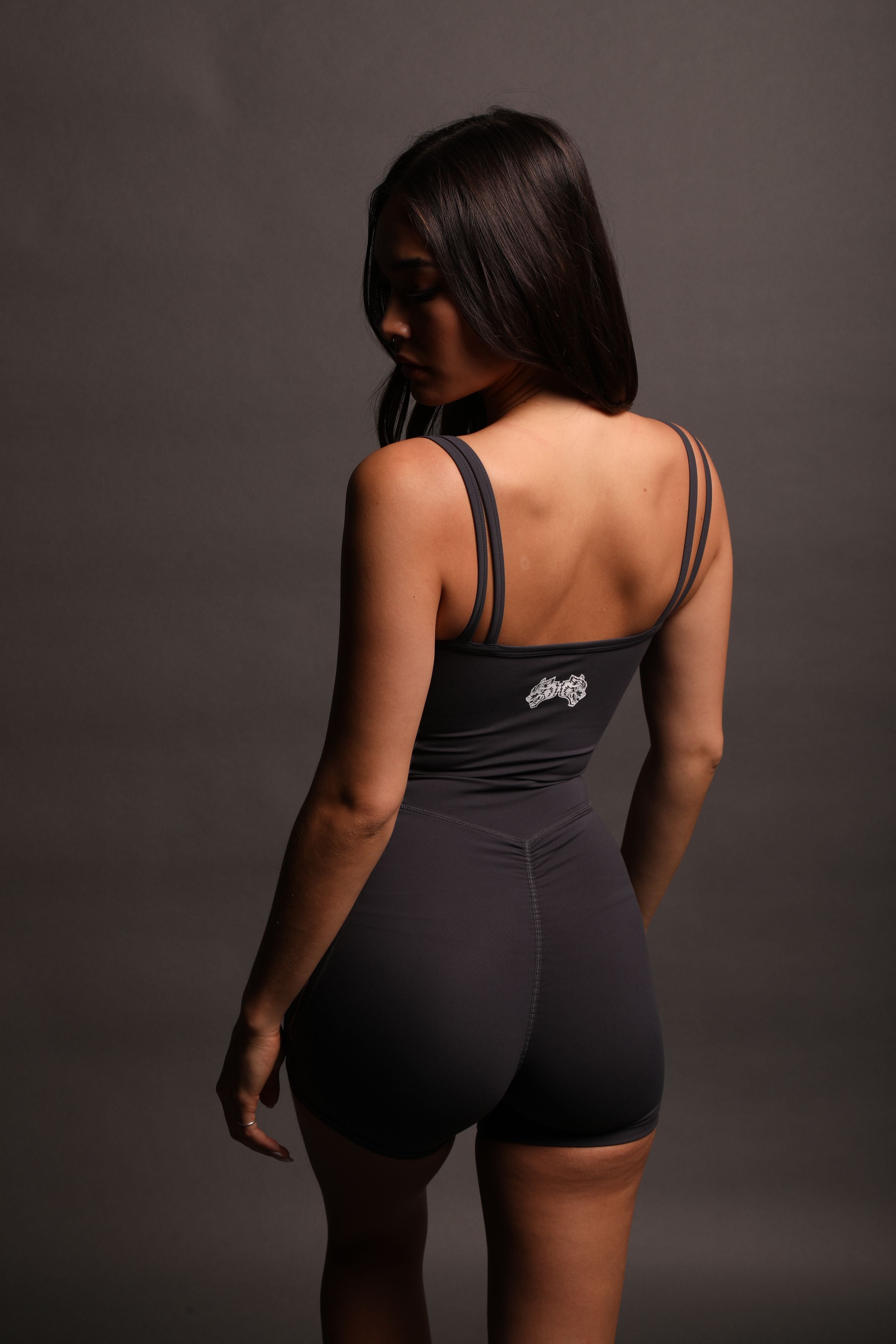 Flames Shay "Energy" Bodysuit in Midnight Blue