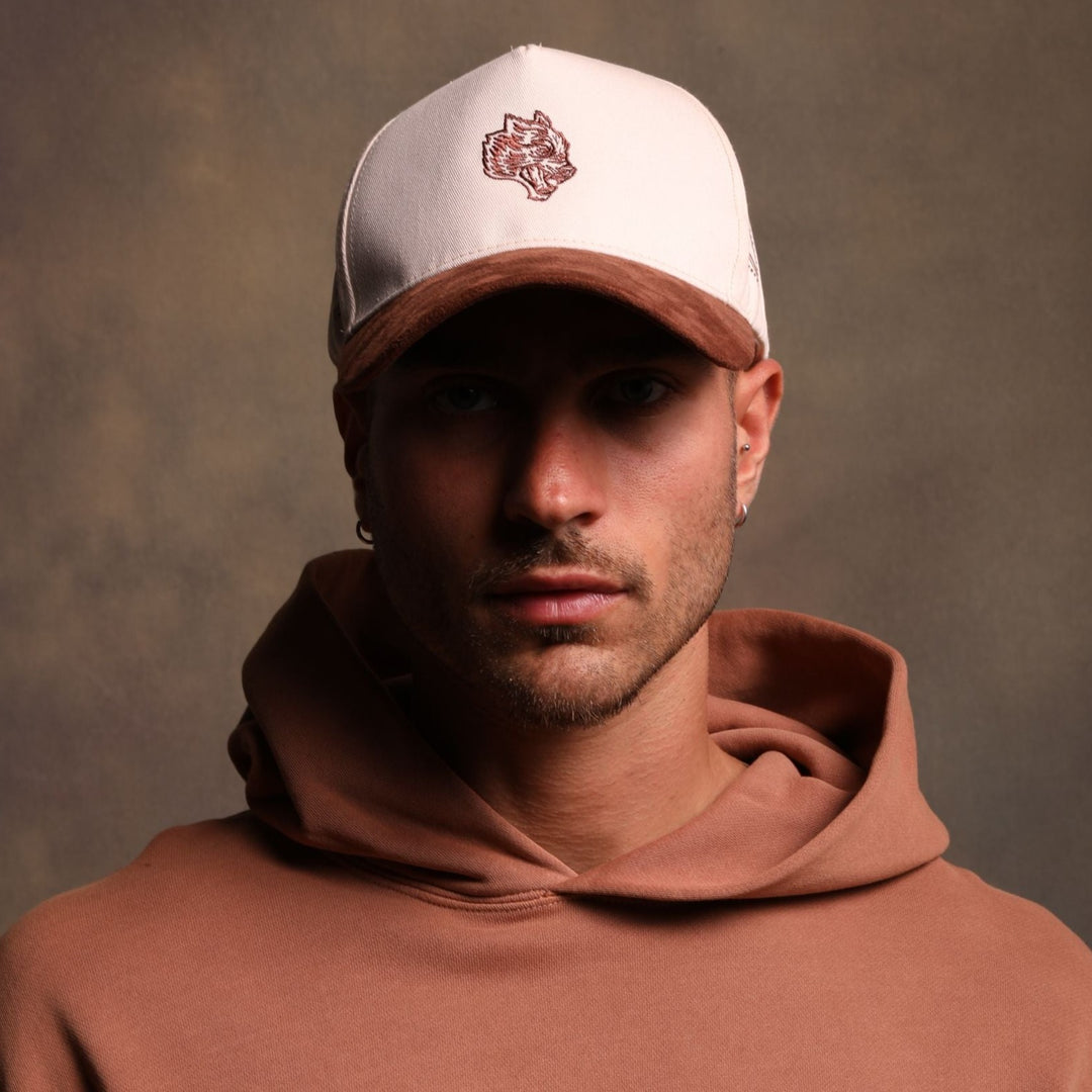 Southwest 5 Panel Hat in Cream/Desert Rose