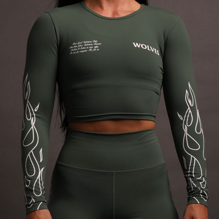 Burn L/S "Energy" Top in Norse Green