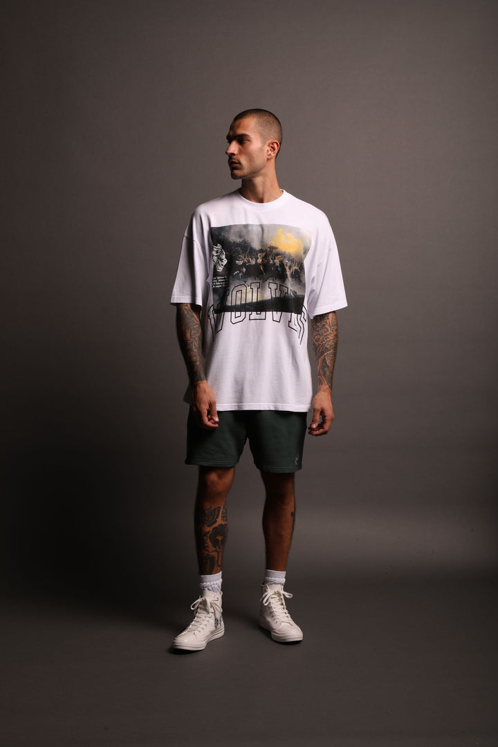 At The Gates "Premium" Oversized Tee in White
