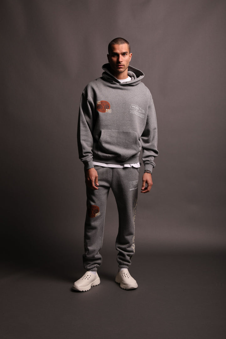 Life Moves Fast "Pierce" Hoodie in Athletic Gray