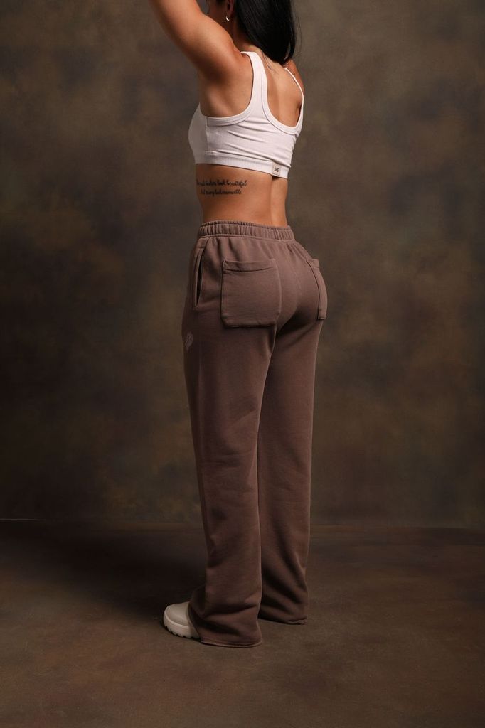 She Dual Patch Big Cozy Sweats in Mojave Brown