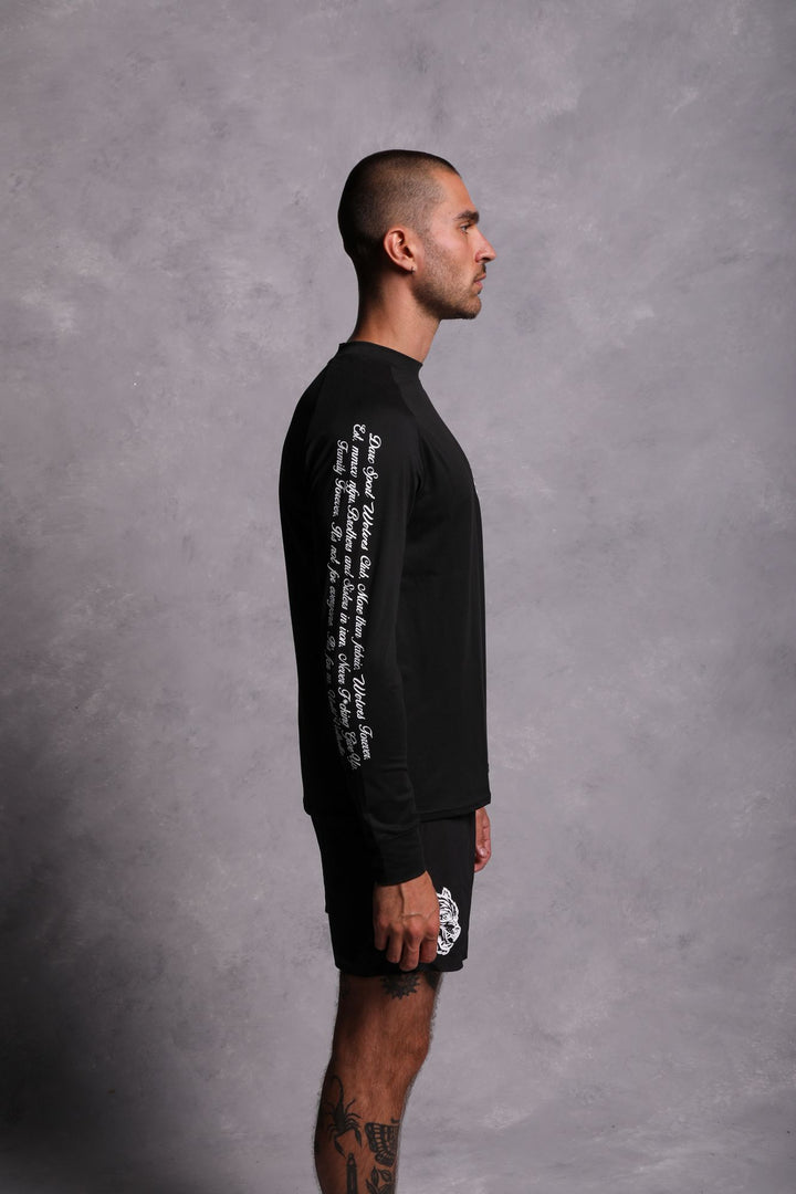 In Our Heart "Dry Wolf" Raglan (LS) Tee in Black