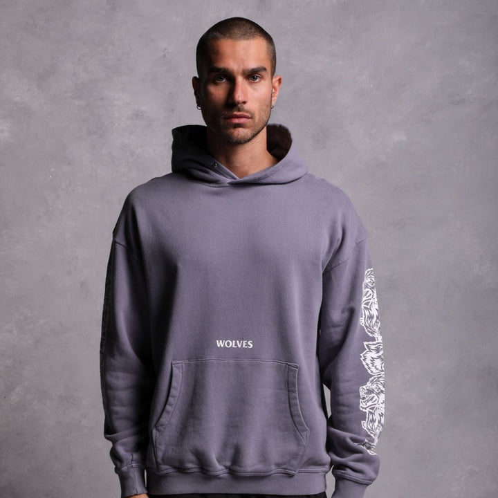 Covered "Vintage Cornell" Hoodie in Norse Purple
