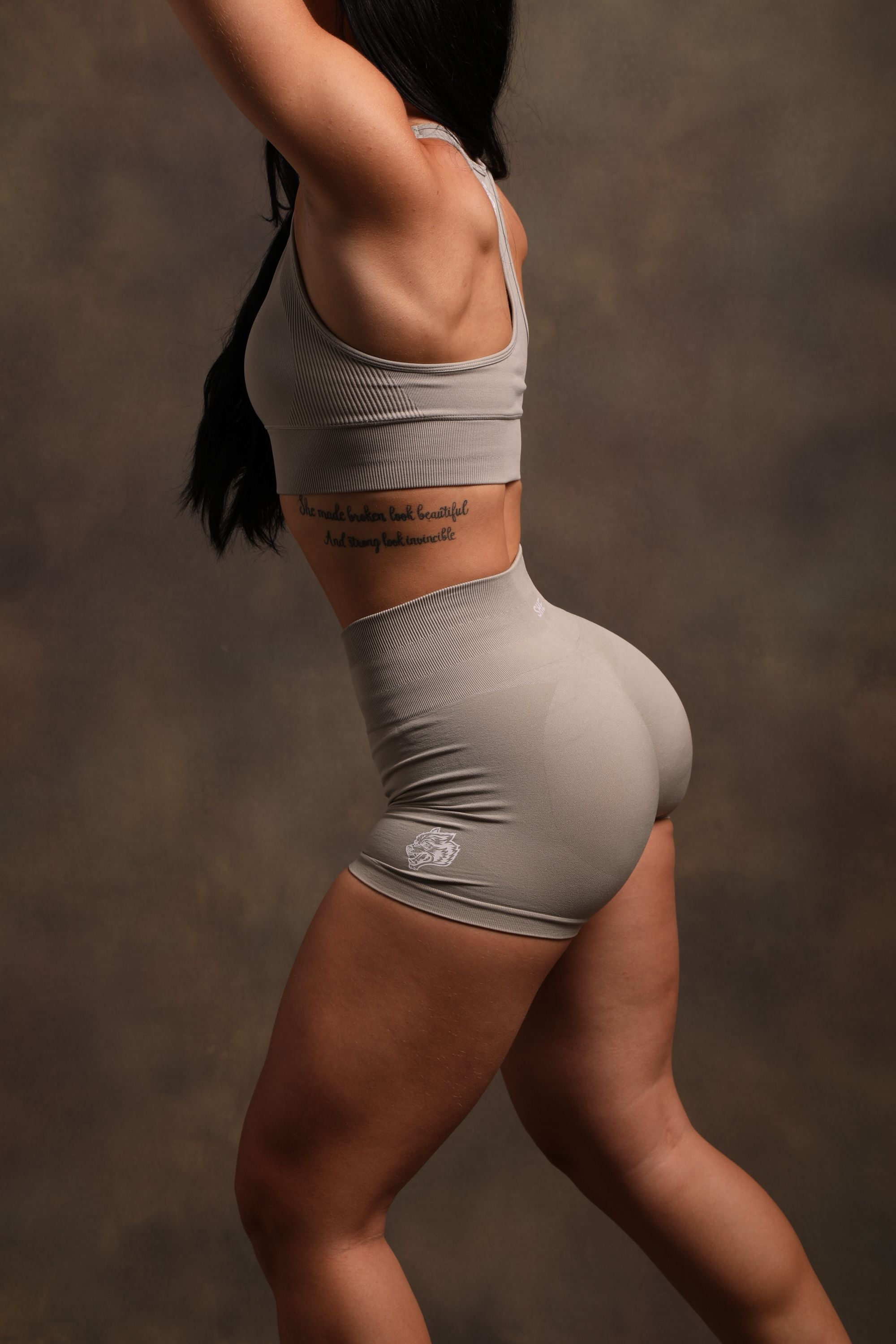 Wolves Forever Everson Seamless "Sierra" Shorts in Cactus Gray