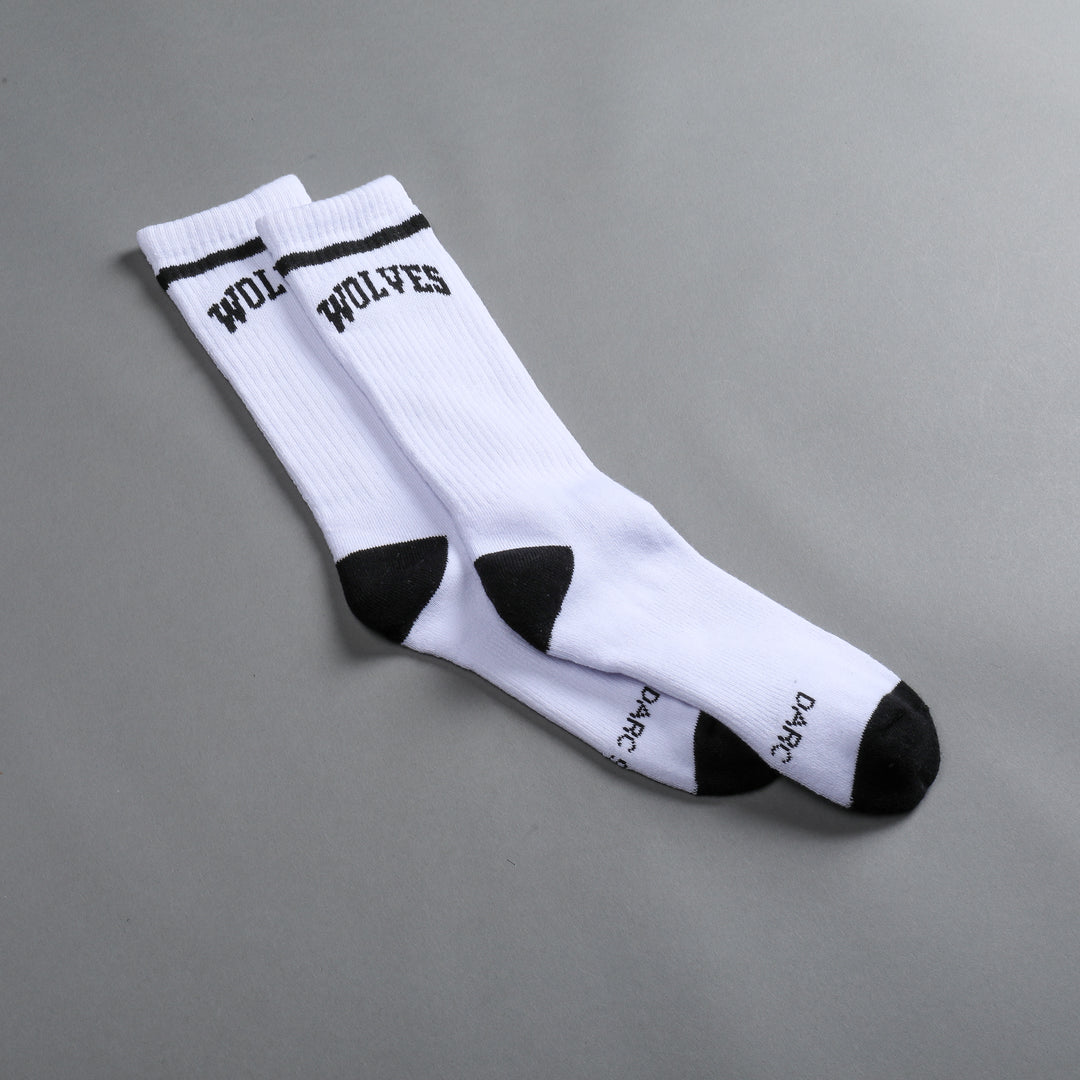 Wolves Arch Classic Socks in White/Black