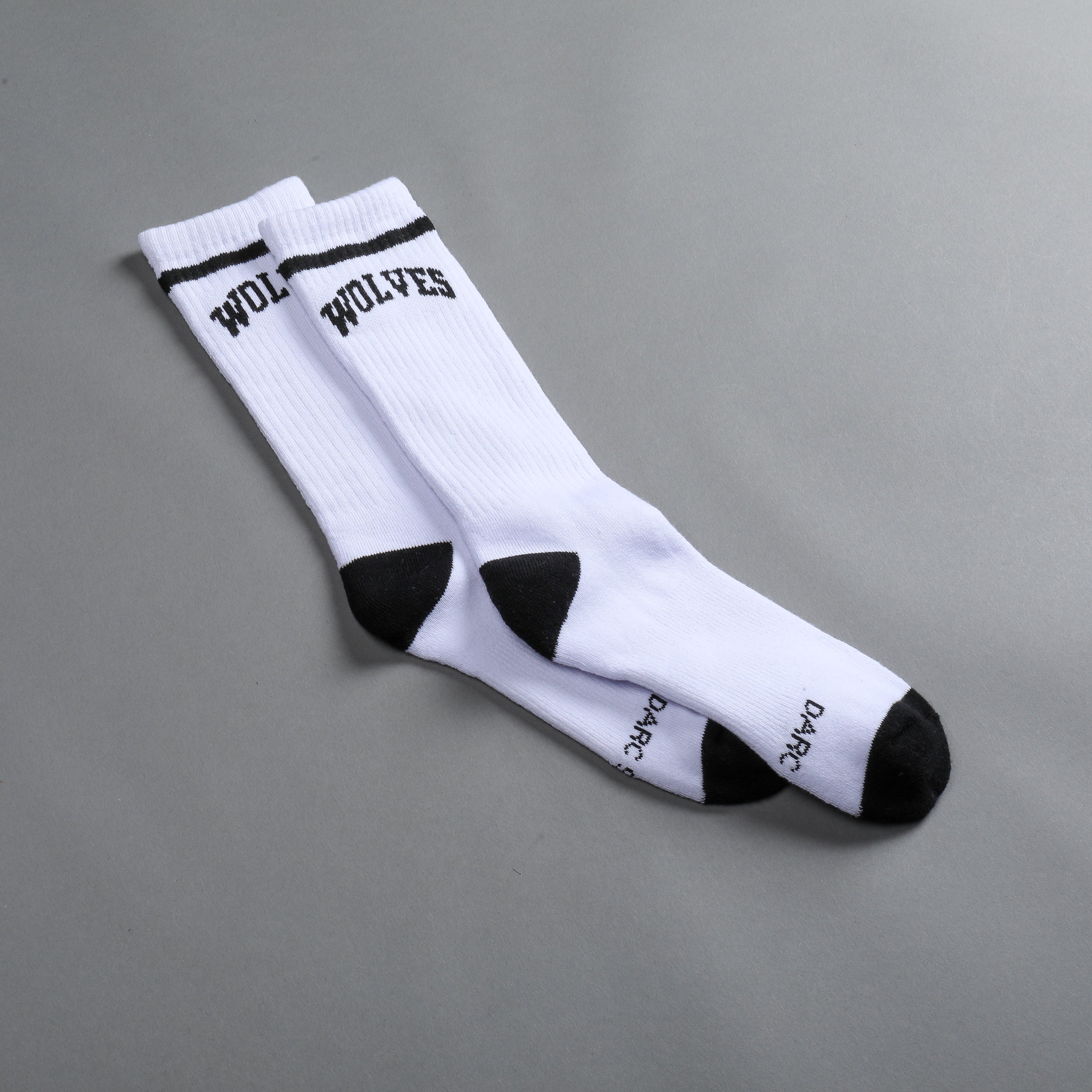 Wolves Arch Classic Socks in White/Black