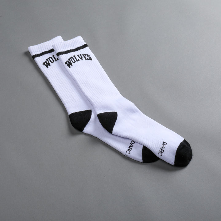 Wolves Arch Classic Socks in White/Black