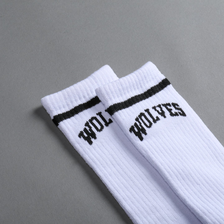 Wolves Arch Classic Socks in White/Black