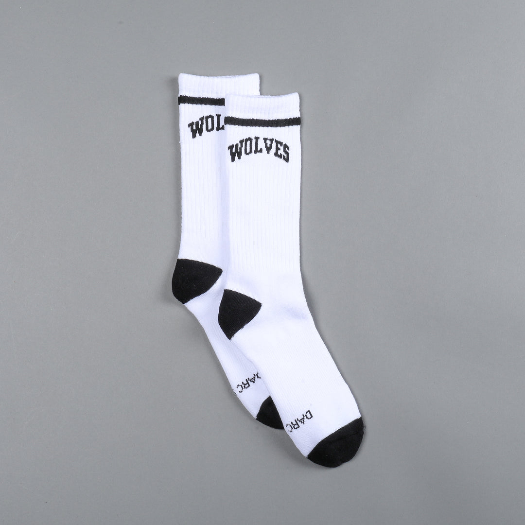 Wolves Arch Classic Socks in White/Black