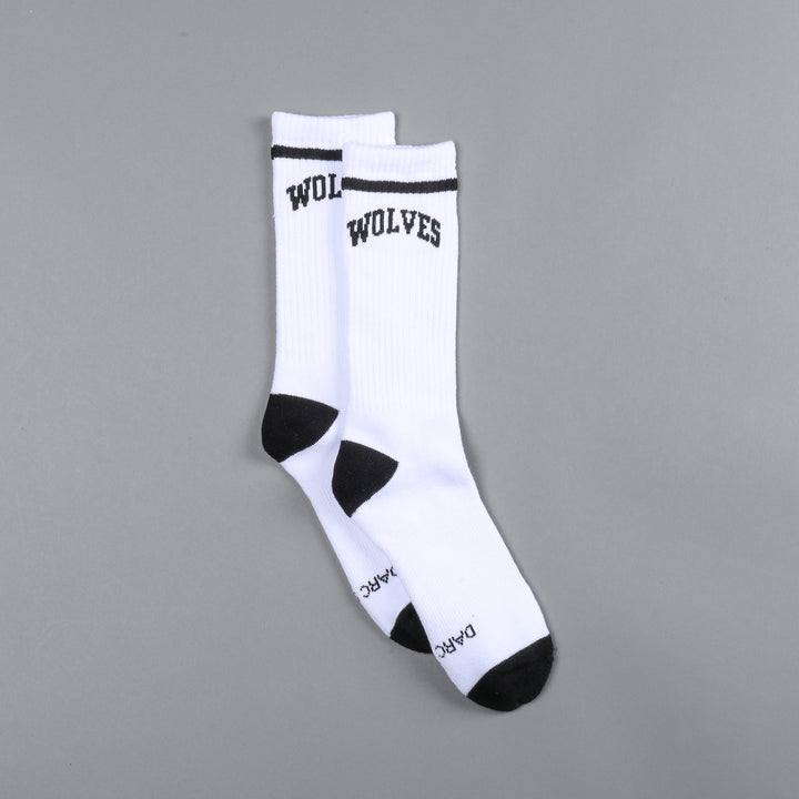 Wolves Arch Classic Socks in White/Black