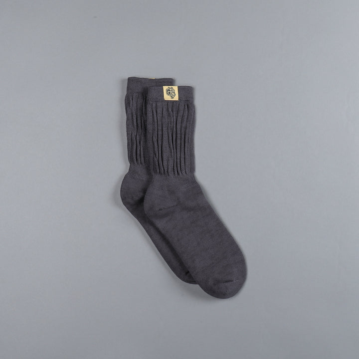 Wolf Patch Comfy Socks in Wolf Gray