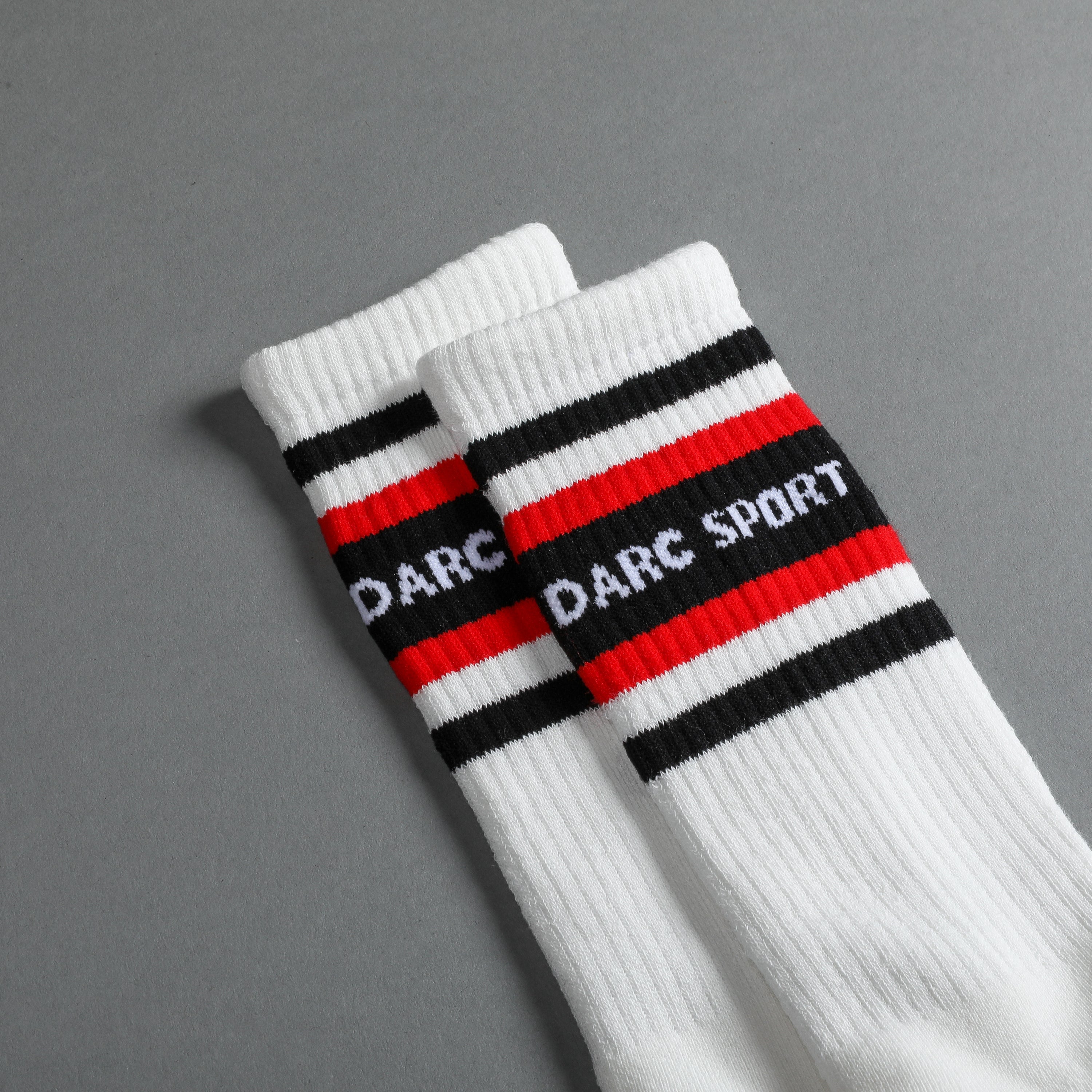 Darc Sport Classic Socks in Cream/Red