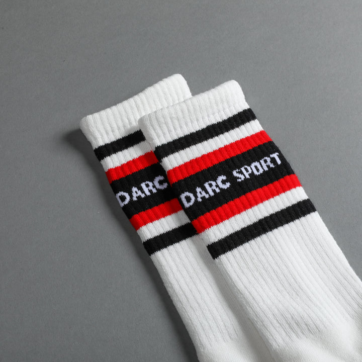 Darc Sport Classic Socks in Cream/Red
