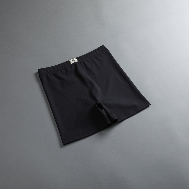 She Wolf Patch Airport Shorts in Black