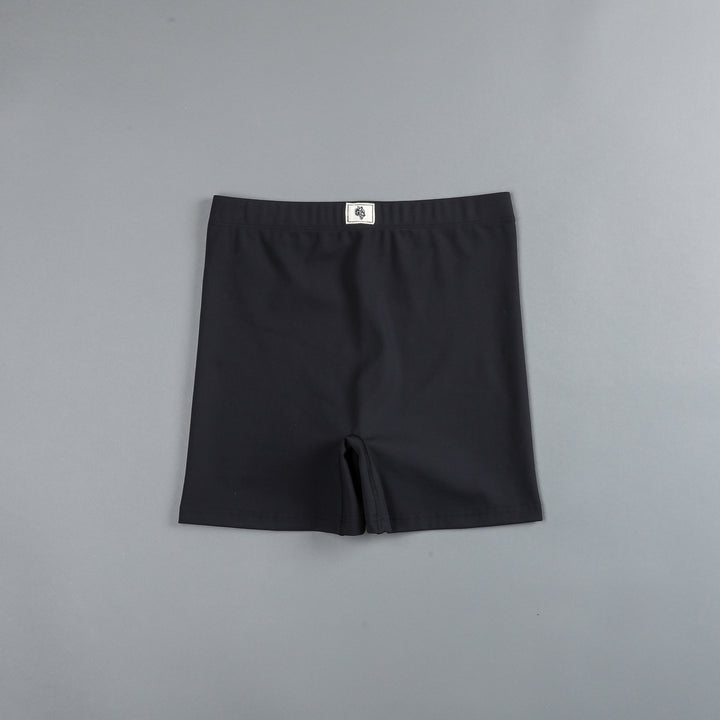 She Wolf Patch Airport Shorts in Black