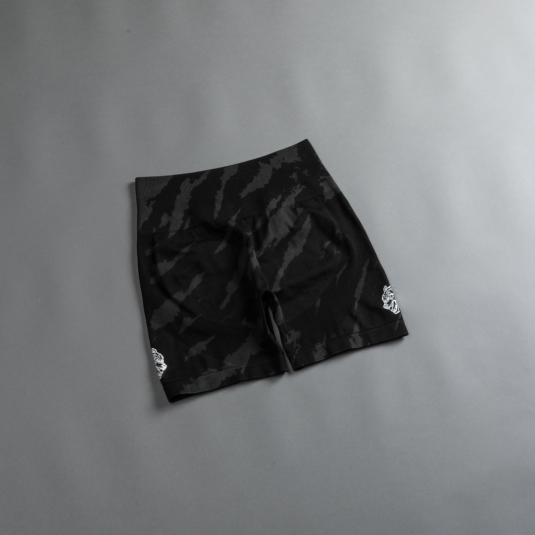 She Wolves Forever Seamless Everson Shorts in Black Native Camo
