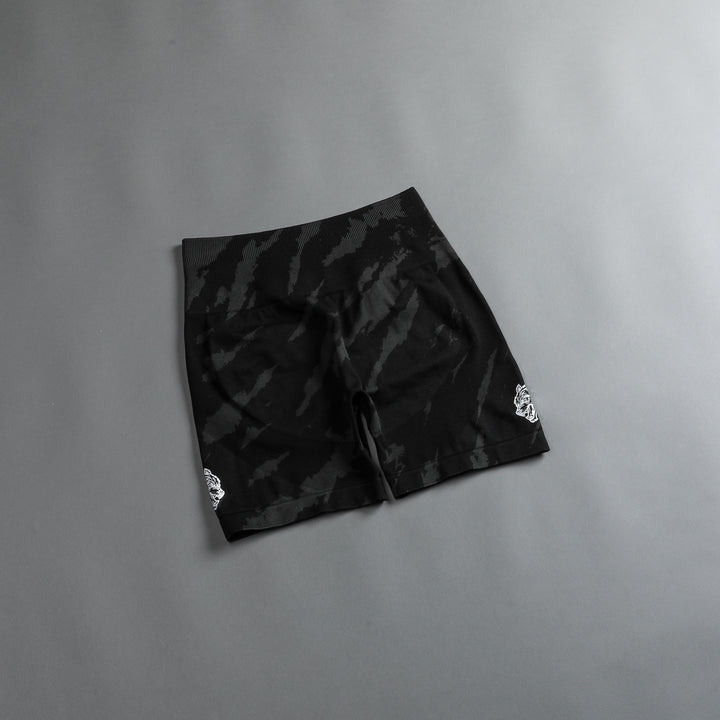 She Wolves Forever Seamless Everson Shorts in Black Native Camo