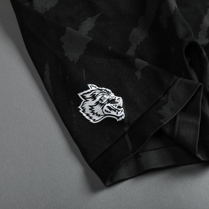 She Wolves Forever Seamless Everson Shorts in Black Native Camo