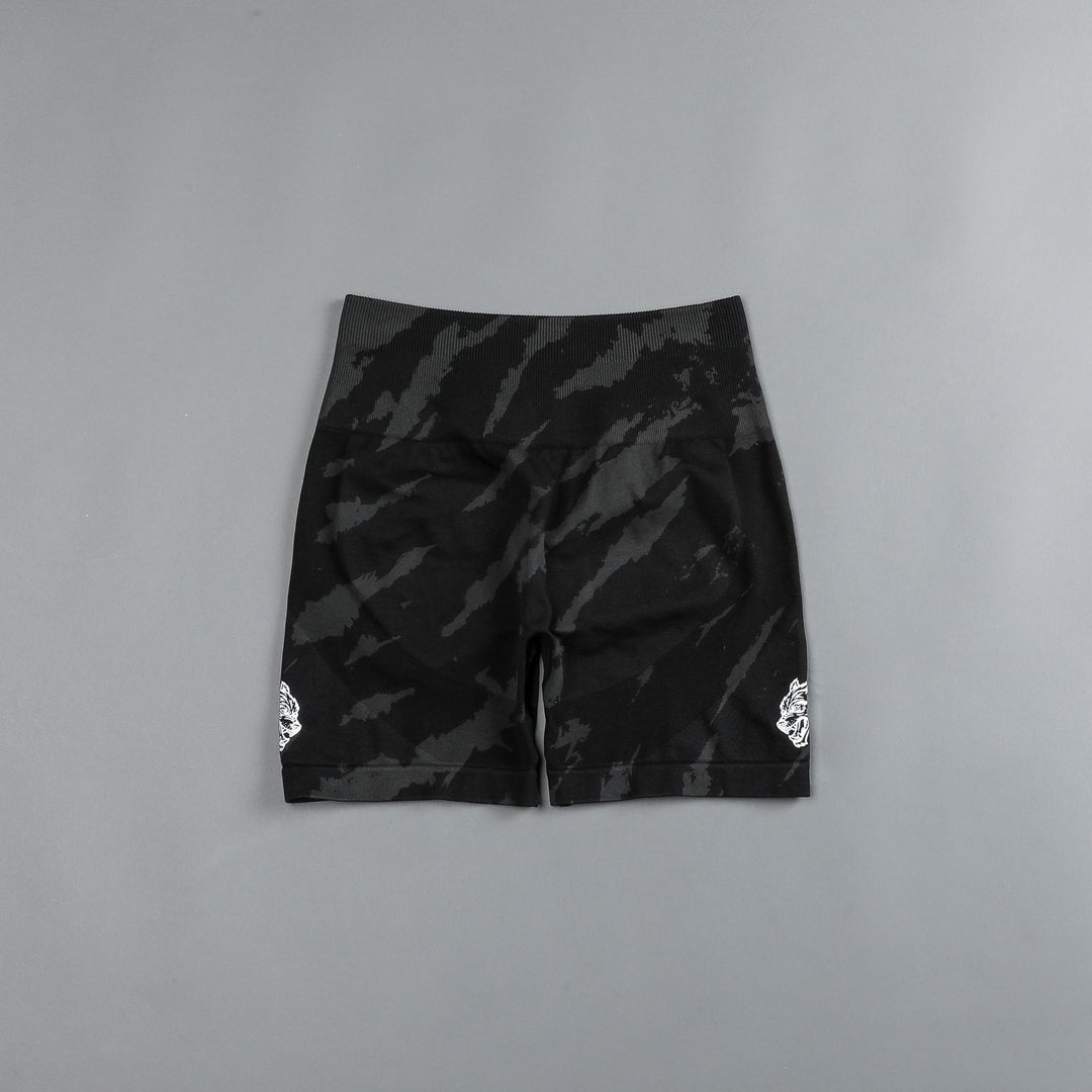 She Wolves Forever Seamless Everson Shorts in Black Native Camo