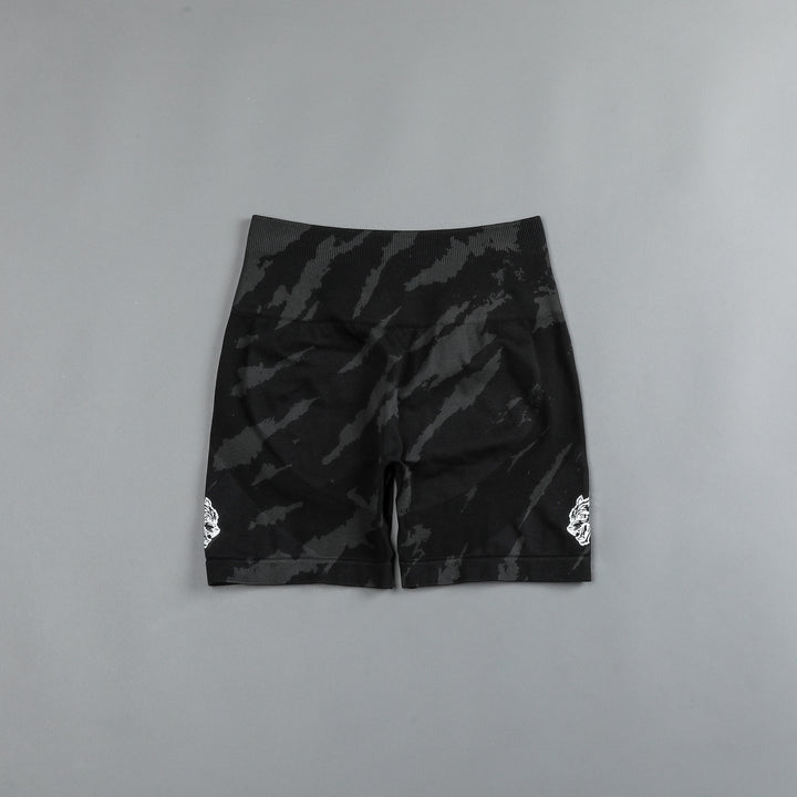 She Wolves Forever Seamless Everson Shorts in Black Native Camo