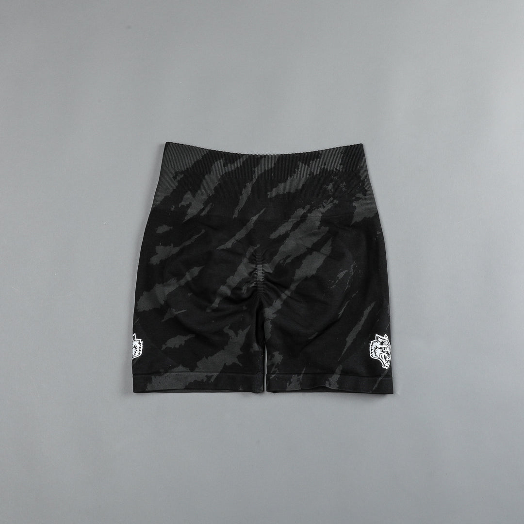 She Wolves Forever Seamless Everson Shorts in Black Native Camo
