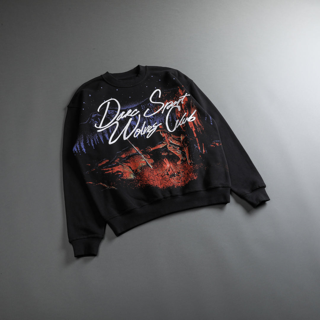 She The Hardest Climb "Vintage London" Crewneck in Charcoal