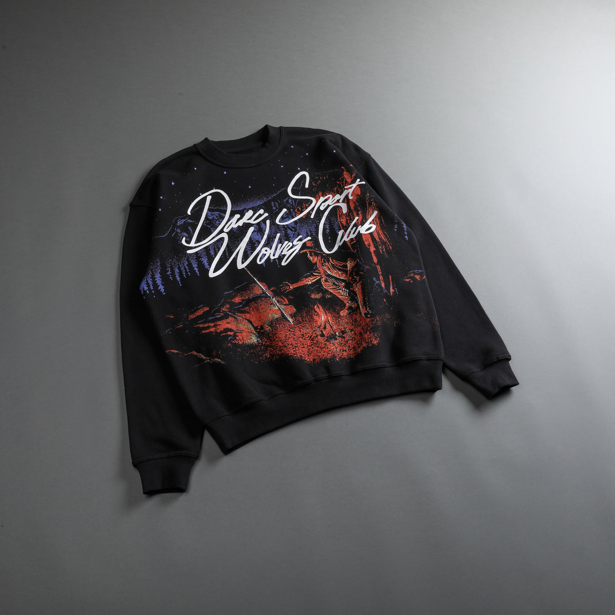 She The Hardest Climb "Vintage London" Crewneck in Charcoal