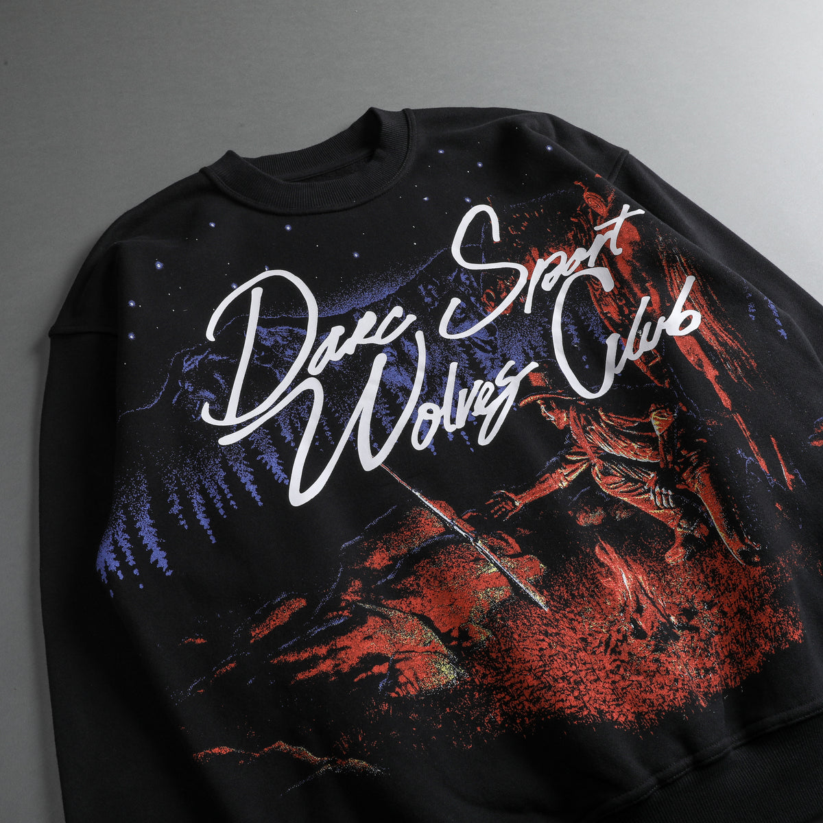 She The Hardest Climb "Vintage London" Crewneck in Charcoal