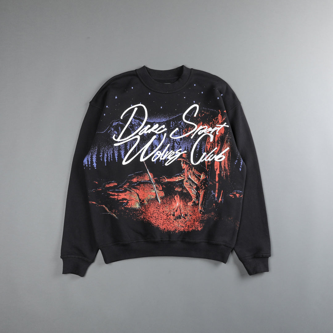 She The Hardest Climb "Vintage London" Crewneck in Charcoal